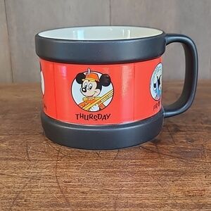 Disney Store Mickey Mouse Club Days of The Week Coffee Mug Tea Cup Collectible